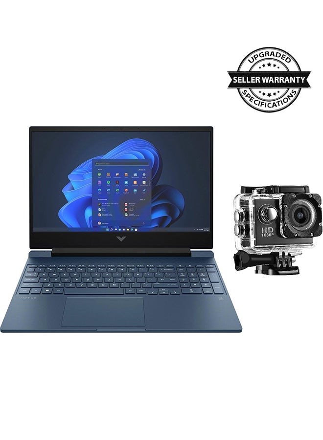 HP - Victus 15 Gaming (Upgraded Version) Laptop With 15.6-Inch Display, Core i5-13420H Processor/32GB RAM/1TB SSD/6GB NVIDIA GeForce RTX 3050 Graphics Card/Windows 11 English Blue - Image 1
