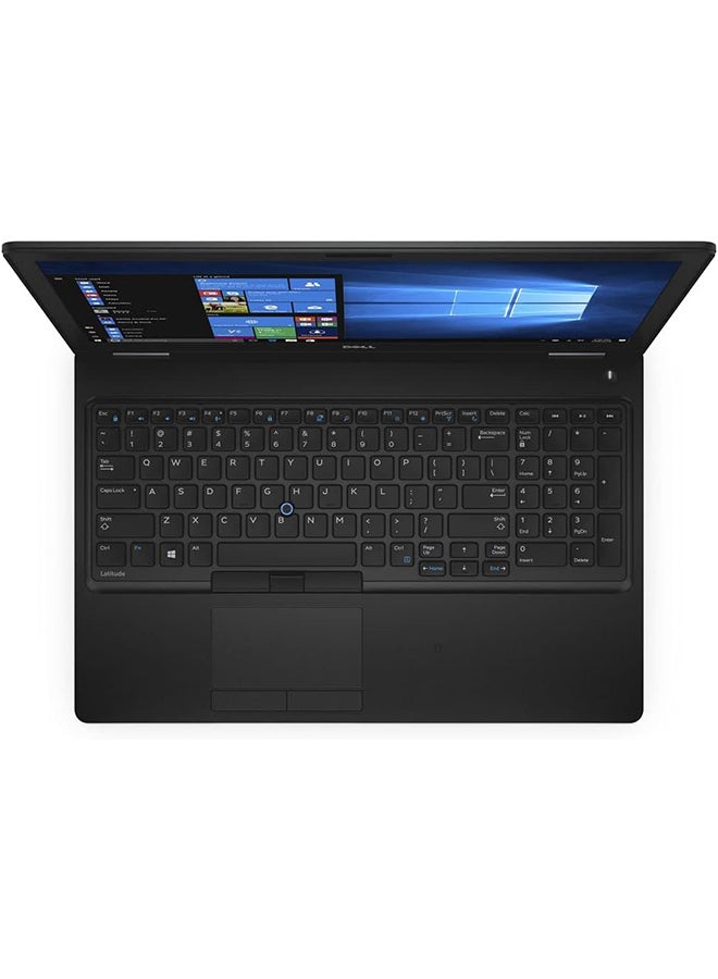 كمبيوتر محمول للأعمال طراز Latitude 5570 بشاشة مقاس 15.6 بوصة ومعالج Core i5 وذاكرة وصول عشوائي DDR4 سعة 8 جيجابايت ومحرك أقراص SSD سعة 256 جيجابايت وبطاقة رسومات مدمجة ونظام التشغيل Windows 10 Pro