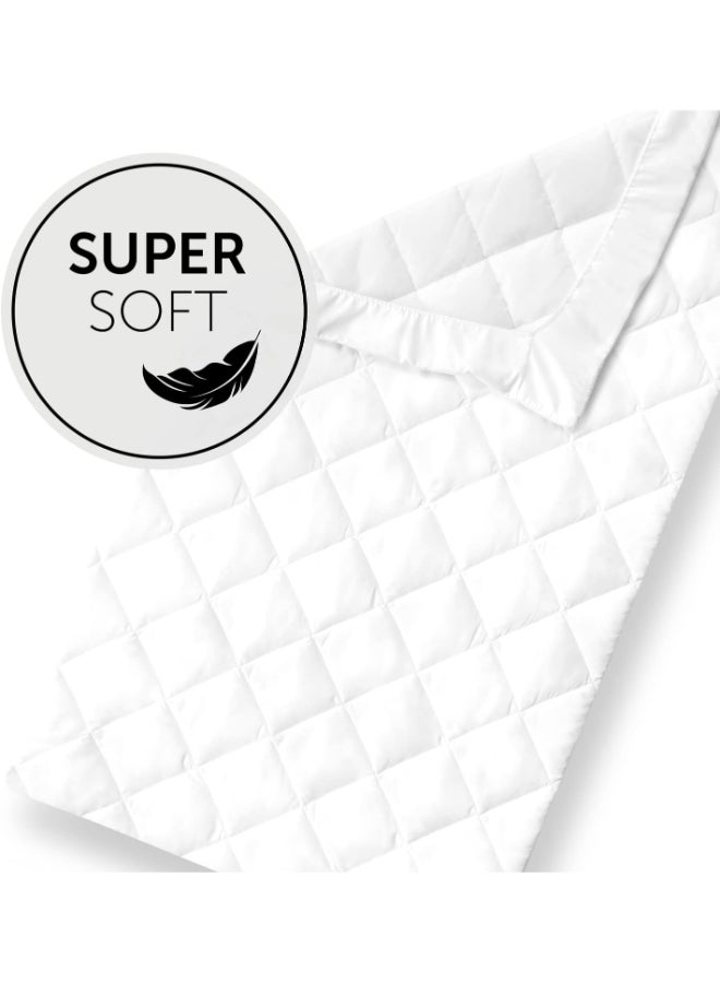 hauck - Bed Me Mattress Sheet And Protector, White 120Cm X 60Cm Universal Fitting For Travel Cots And Beds, Soft Fitted Sheets, Machine Washable - Image 1