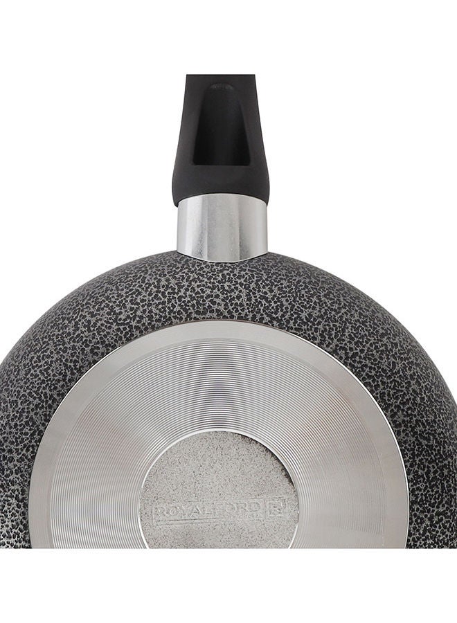 Royalford - 3 Layer N/S Coating Frypan Aluminium Non-Stick With Tempered Glass Lid Ptfe Free Pfoa Free Assorted Colour 22x4.2cm - Image 1