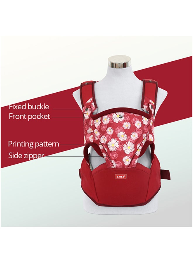 Sunveno - Baby Carrier Flower, Comfortable Fabric - Red - Image 1