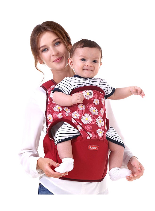 Sunveno - Baby Carrier Flower, Comfortable Fabric - Red - Image 1