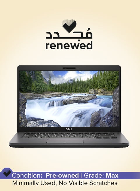 Renewed - Latitude 5400 Business And ProLaptop With 14-Inch Full HD Display,Core i7-8665u Processer/16GB RAM/512GB SSD/Intel UHD Graphics/Windows 10 Pro 620 English/Arabic Black