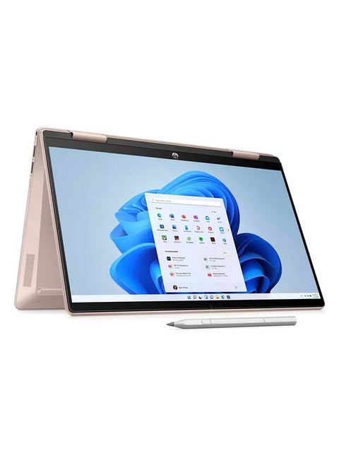 Pavilion x360 Laptop With 14-inch Full HD Display, Core i5-1335U Processor/8GB RAM/512GB/Windows 11/Intel Iris Xe Graphic Card/ English/Arabic Pale Rose Gold