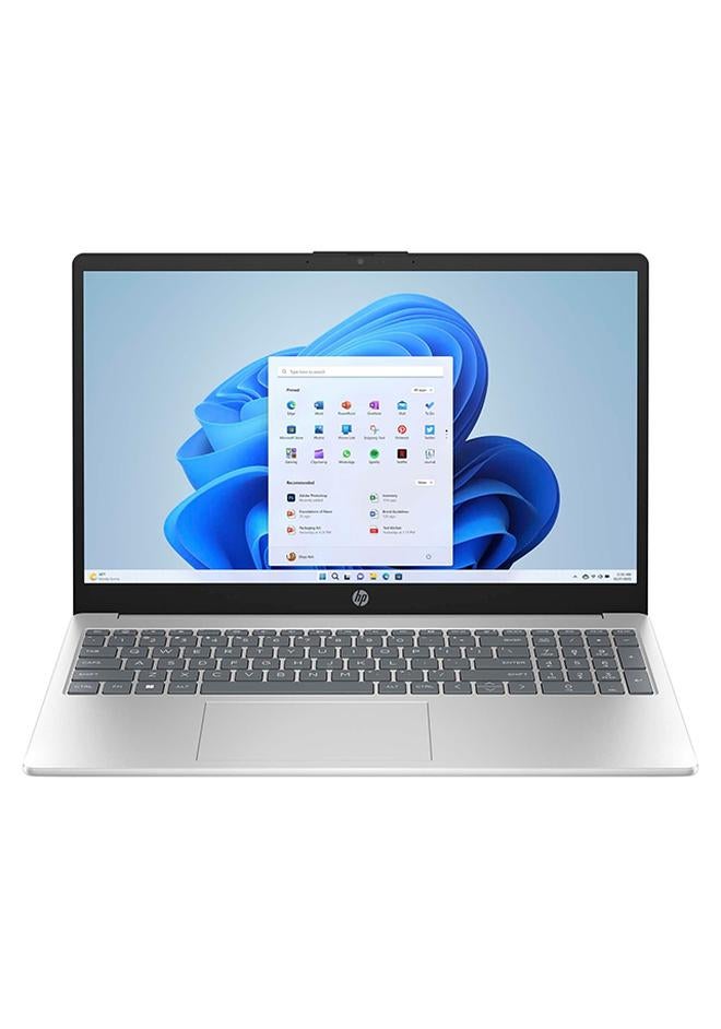 HP 15-fd0000nx Laptop With 15.6-inch Full HD(1920x1080) IPS Display, Core i7-1355U Processor/16GB RAM DDR4/512GB SSD/Windows 11/Intel Iris Xe Graphics/ English/Arabic Natural Silver - Image 1