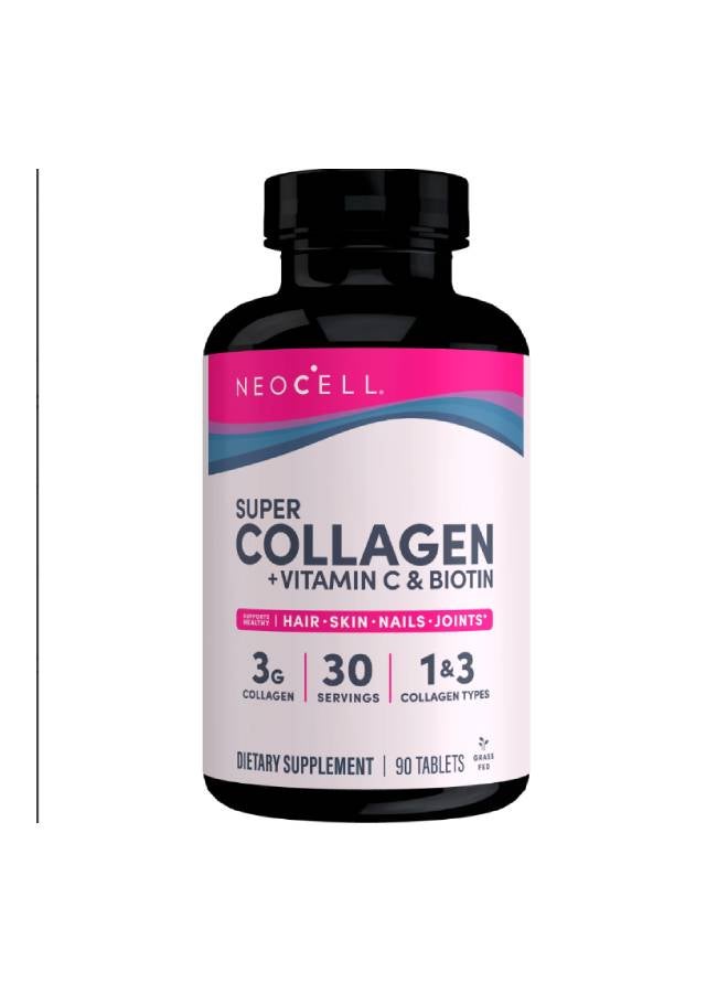 NEOCELL 90 Tablets Super Collagen + Vitamin C & Biotin  - Image 1