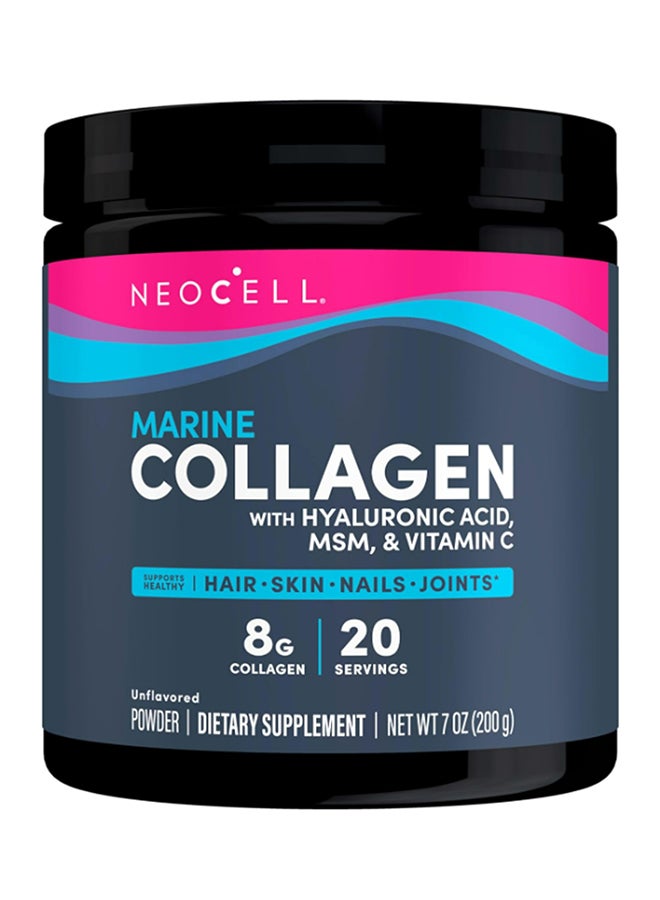 NEOCELL Marine Collagen With Hyaluronic Acid MSM And Vitamin C  7Oz (200G)  - Image 2