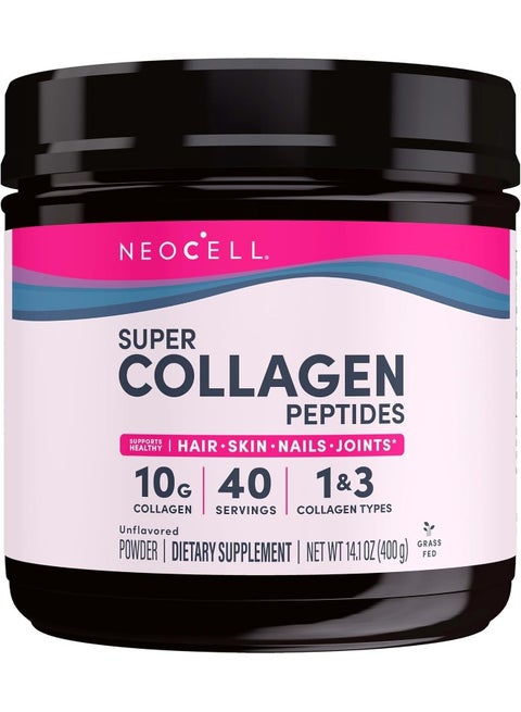 Super Collagen Peptides, Unflavored, 14.1 oz Packaging May Vary