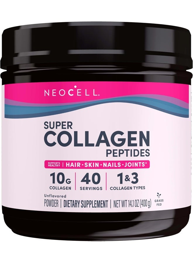 Super Collagen Peptides, Unflavored, 14.1 oz Packaging May Vary