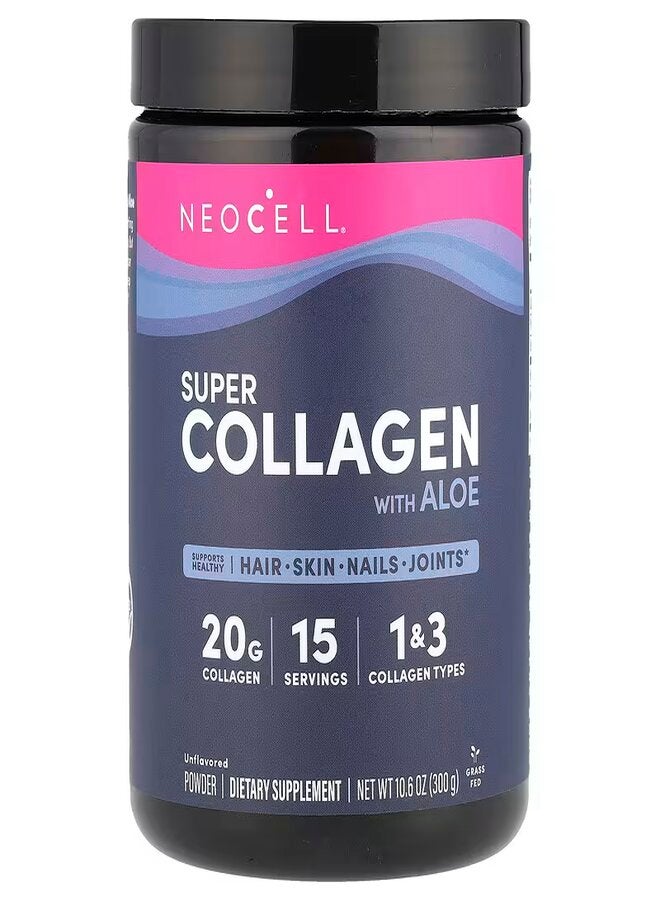 NEOCELL Super Collagen Type 1 And 3 With Aloe Extract 10.6 Oz (300G) 