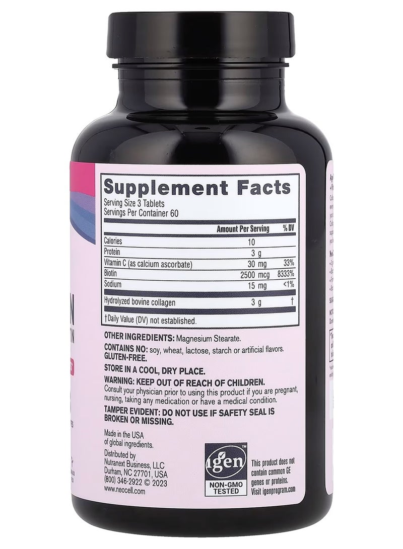 NEOCELL Super Collagen C Plus Biotin 180 Tabs - Image 2