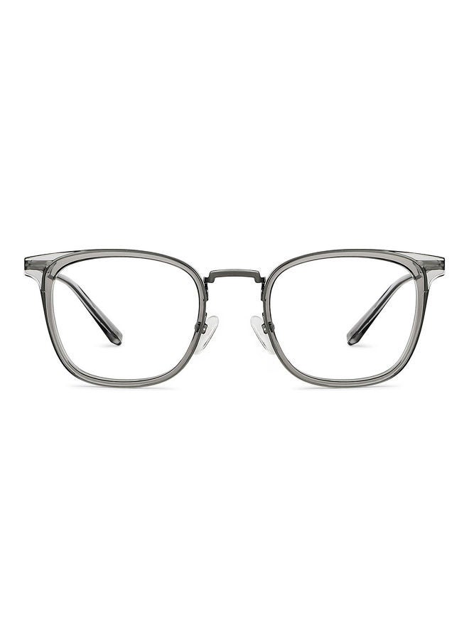 Lenskart Blu Bluecut & Antiglare Computer Eyeglasses | Grey Full Rim Square Shape | For Men & Women | Medium | Lb E13529 - Image 1