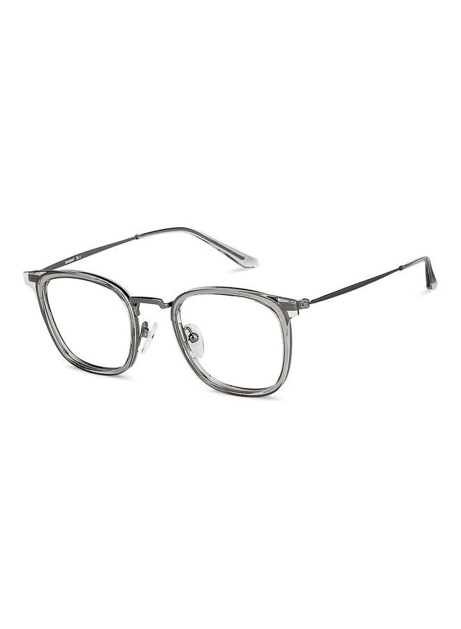 Lenskart Blu Bluecut & Antiglare Computer Eyeglasses | Grey Full Rim Square Shape | For Men & Women | Medium | Lb E13529 - Image 2