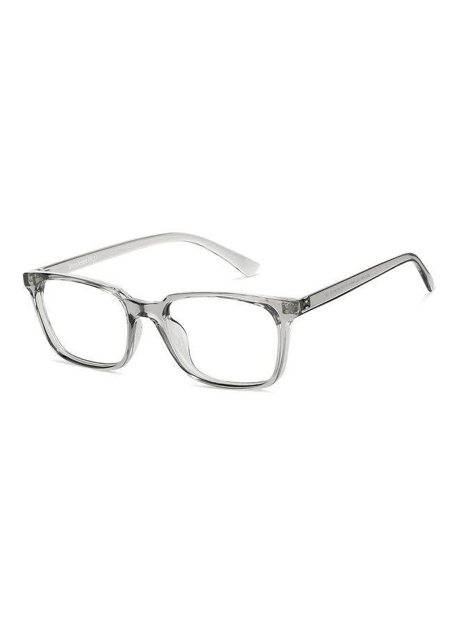 Lenskart Blu Zero Power Bluecut & Antiglare Computer Eyeglasses | Grey Full Rim Rectangle | For Men & Women | Medium | Lb E14067 - Image 2
