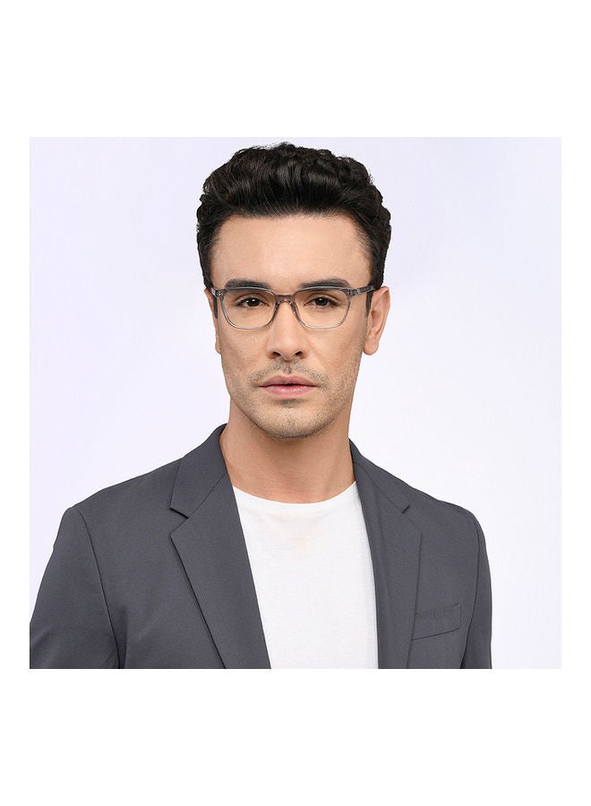 Lenskart Blu Zero Power Bluecut & Antiglare Computer Eyeglasses | Grey Full Rim Rectangle | For Men & Women | Medium | Lb E14067 - Image 3