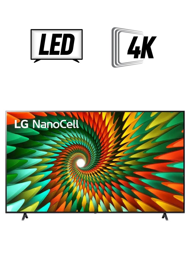 LG 65 Inch NanoCell TV 4K HDR Smart TV 65NANO776RA Black 65NANO776RA Black  - Image 1