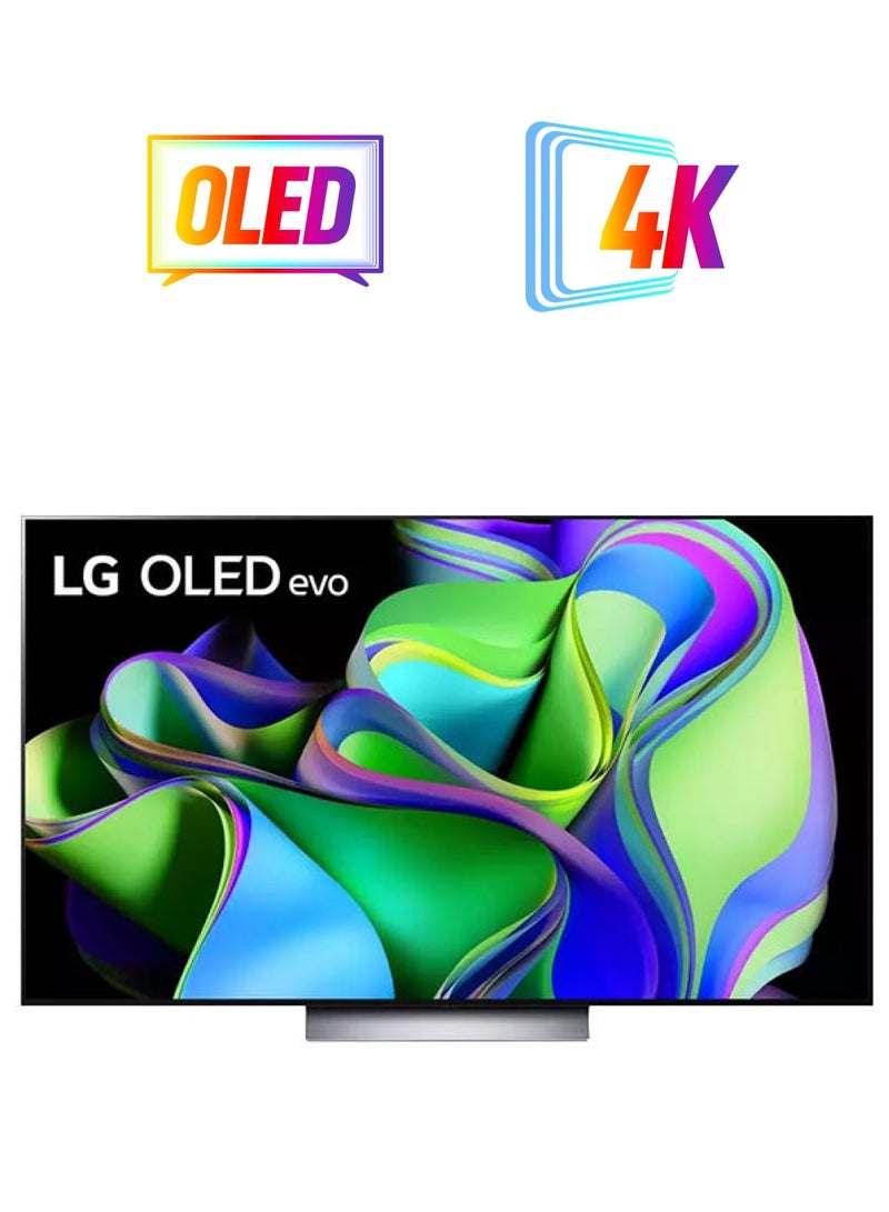 إل جي تلفزيون 55 بوصة 4K OLED تلفزيون ذكي OLED55C36LA أسود OLED55C36LA  - Image 1