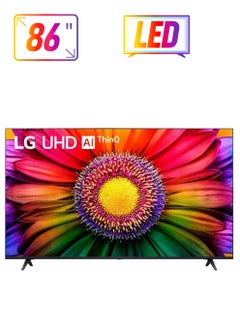 LG 86 Inch LED TV 4K HDR Smart TV And Native 120HZ Refresh Rate 86UR80006LA Black  - Image 1