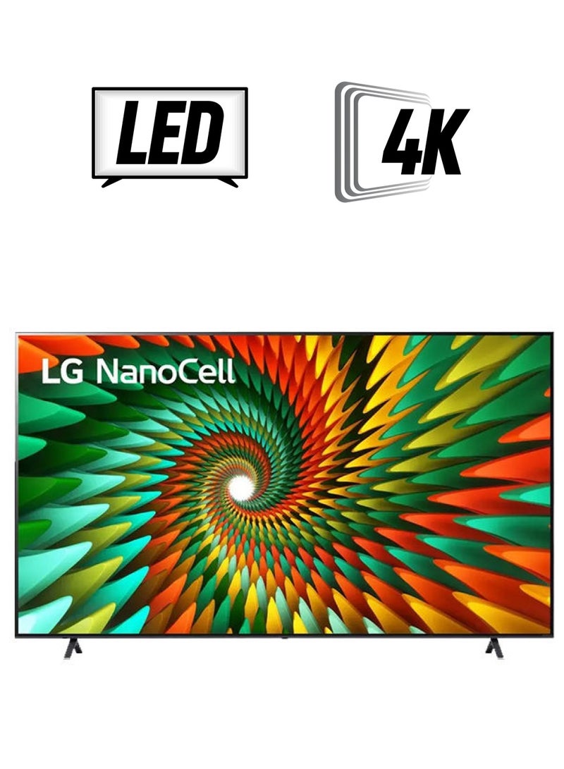 LG 86 Inch NanoCell TV 4K HDR Smart TV 86NANO776RA. Black - Image 1