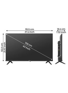 Hisense 43-Inch LED TV Full HD Smart TV 43A4G Black  - Image 3