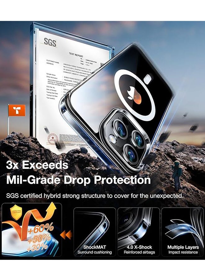 JOYROOM - JR-15DB6 TPU And Glass 6.1 Inches Durable Shockproof And Anti Yellowing Full Coverage Camera Unrestricted Button Access For iPhone 15 Pro Case Transparent - Image 1