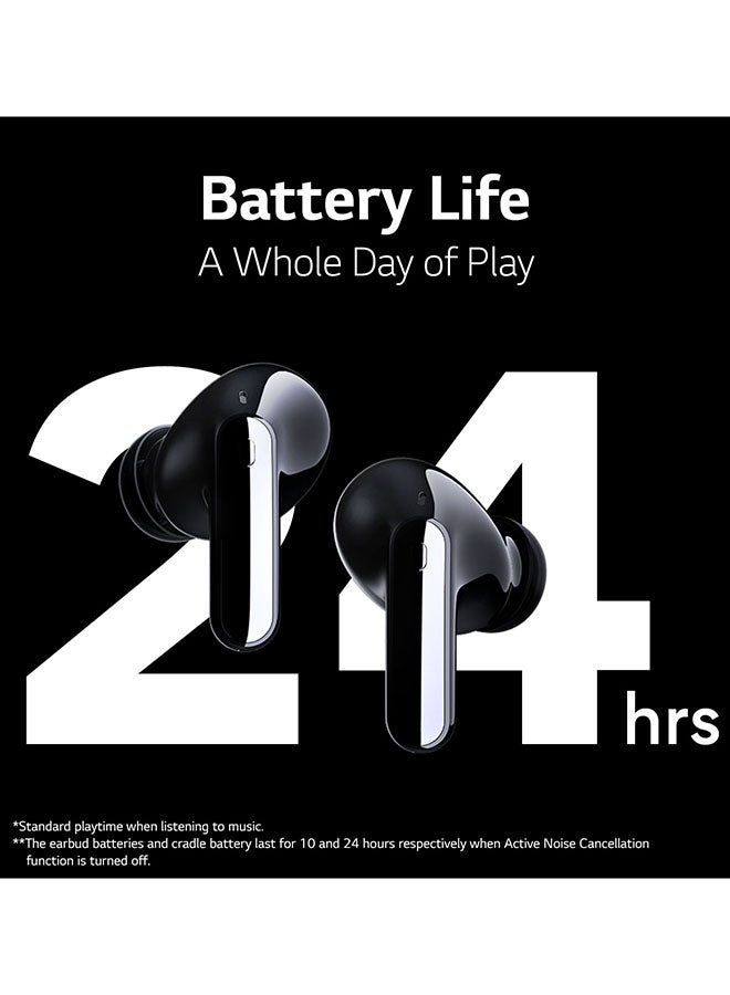 LG - Tone Free FP9 Plug And Wireless True Wireless Bluetooth UV Nano Earbuds UAE Version Black - Image 1