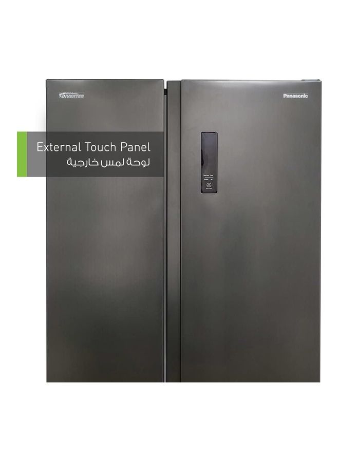 Panasonic 734l Gross Capacity 562l Net Capacity Premium Side By Side Refrigerator With Nutri Tafreez Hygienic Freezing Energy Efficient Inverter Compressor External Control Touch Panel Elegant Premium Finish Nr-bs734msae Matt Black-10 Year Compressor Warranty 362 kW NR-BS734MSAE Matt Black - Image 3