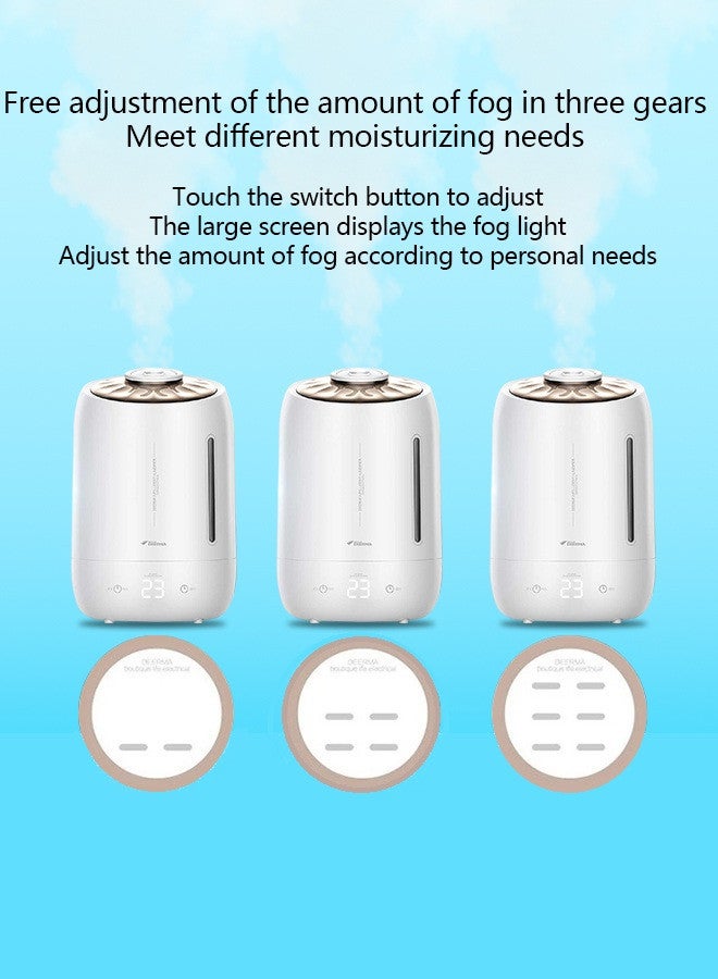 Ultrasonic Digital Humidifier 360° Rotatable Mist Nozzle, Advanced 3-Gear Touch Temperature Control, Ultra-Quiet Operation with Energy-Saving Technology, Perfect for Enhancing Comfort in Your Home or Office F600 White - pnsku/N53431104A/45/_/1738560314/20bcc8d7-2f1d-45ca-8bf5-063ce064da1a