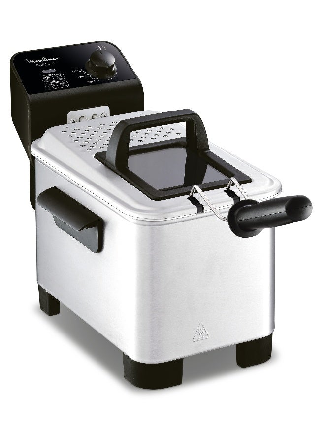 Moulinex Fry Easy Pro Deep Fryer 1.2 kg 2200 W AM333027 Silver - Image 1