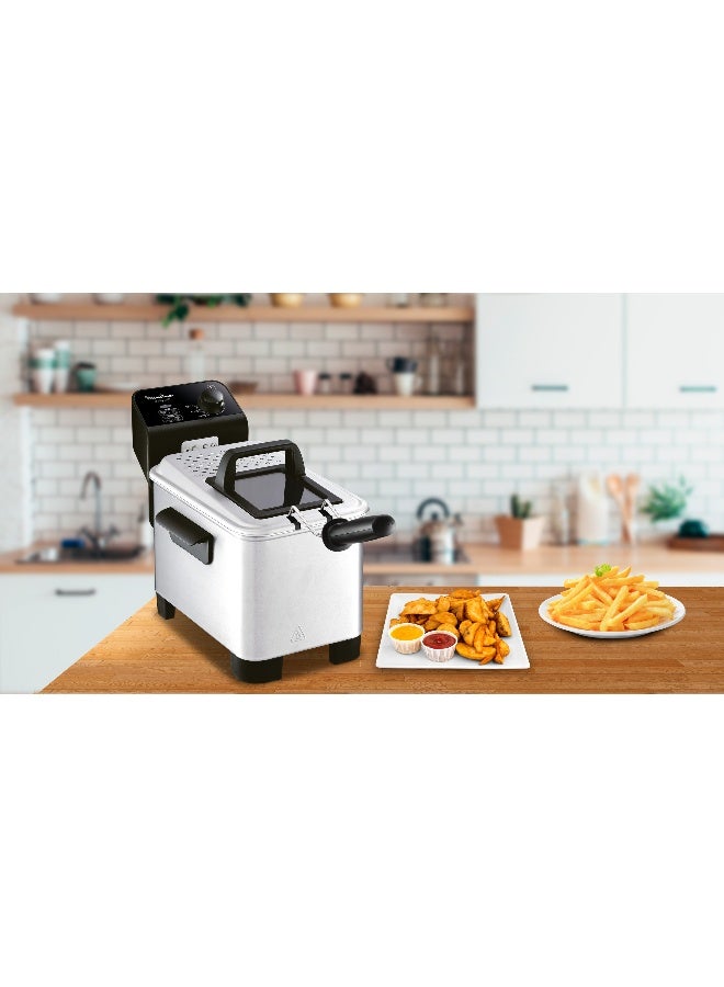 Moulinex Fry Easy Pro Deep Fryer 1.2 kg 2200 W AM333027 Silver - Image 4