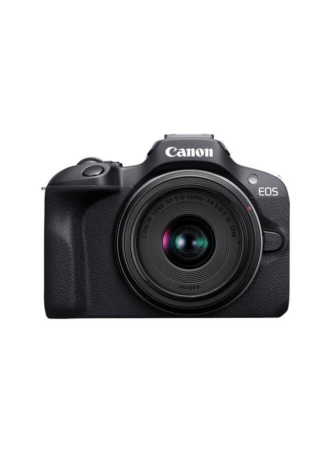 Canon EOS R100 + RF-S 18-45mm IS STM Camera - Image 1
