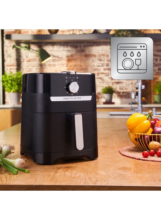 Tefal - 2-In-1 Easy Fry Classic Air Fryer And Grill 4.2 L 1690 W EY501828 Black - Image 1