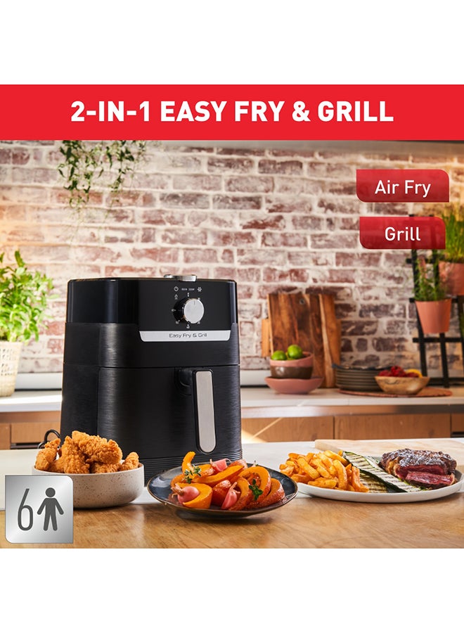 Tefal - 2-In-1 Easy Fry Classic Air Fryer And Grill 4.2 L 1690 W EY501828 Black - Image 1