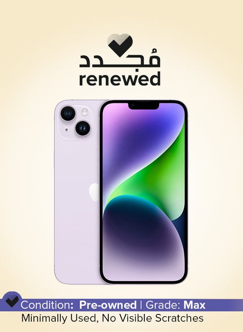Renewed - iPhone 14 128GB Purple 5G With Facetime - International Version
