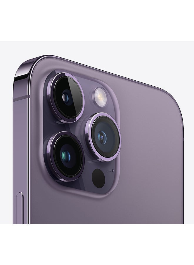 Apple - Renewed - iPhone 14 Pro 128GB Deep Purple 5G With Facetime - International Version - Image 1
