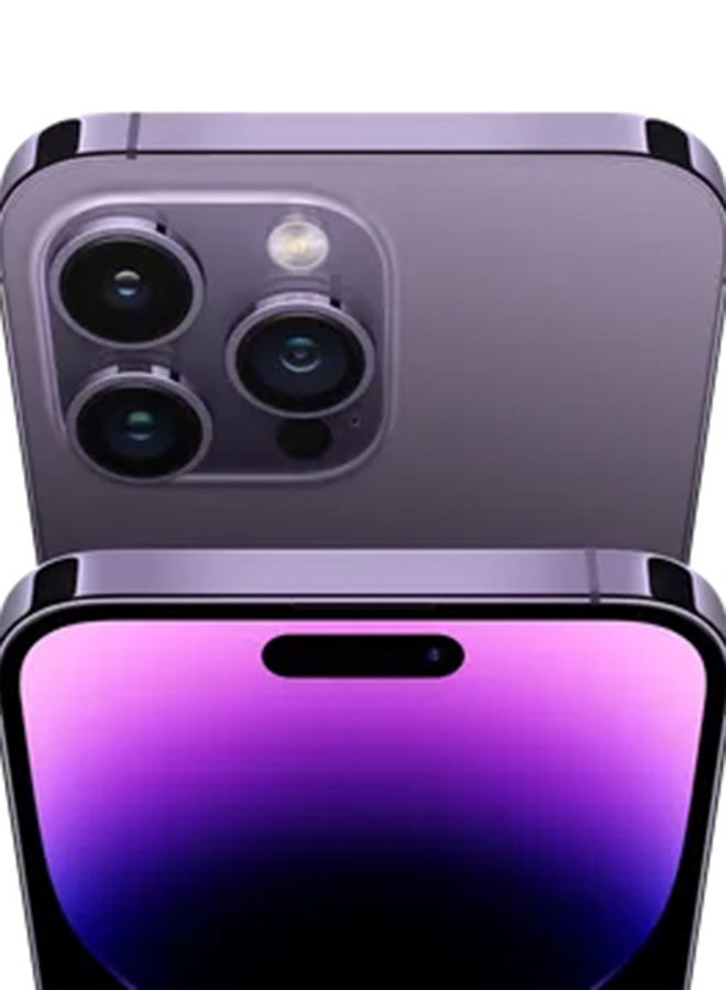 Apple - Renewed - iPhone 14 Pro 128GB Deep Purple 5G With Facetime - International Version - Image 1