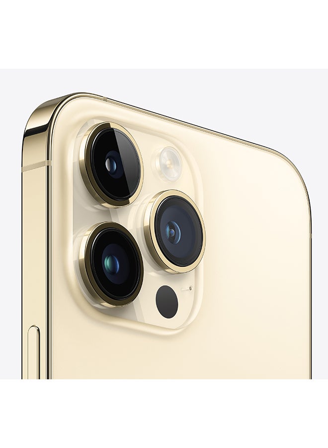 ابل  تم تجديده - آيفون 14 برو بسعة 128 جيجابايت باللون الذهبي ومزود بتقنية 5G ومزود ببرنامج FaceTime - Image 5