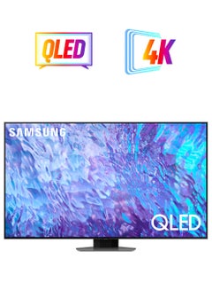 Samsung Smart TV, QLED, Q80C, 98 Inch, 2023, Neural Quantum Processor 4K, Smart Hub, Quantum HDR+ QA98Q80CAUXZN Silver  - Image 1