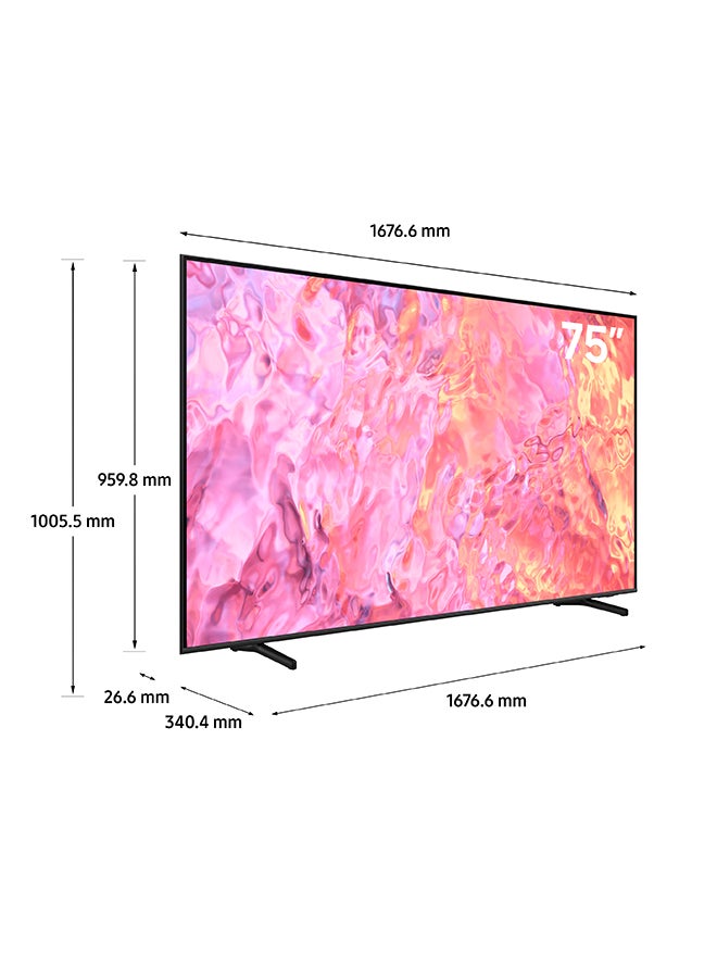 Smart TV, QLED, 75 Inch, 2023, Neural Quantum Processor 4K, Smart Hub, Quantum HDR+ QA75QE1CAUXZN Black - pnsku/N53431517A/45/_/1726064001/21cc9a0a-8168-4a0a-8419-bf8b710d5c7c