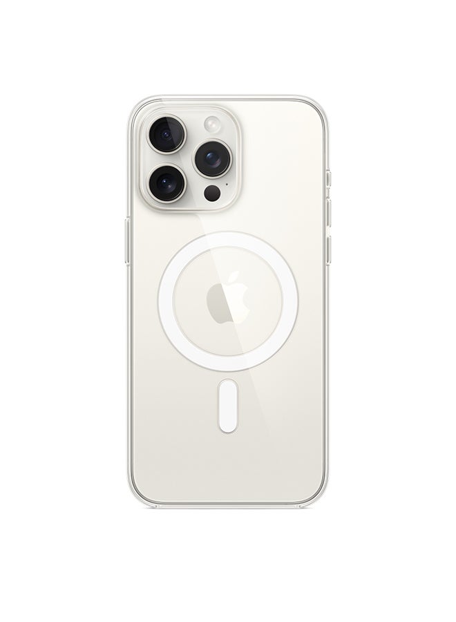 Apple - iPhone 15 Pro Max Clear Case with MagSafe Clear - Image 1