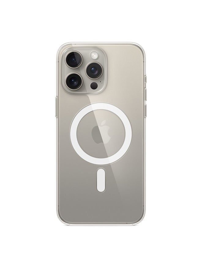 Apple - iPhone 15 Pro Max Clear Case with MagSafe Clear - Image 1