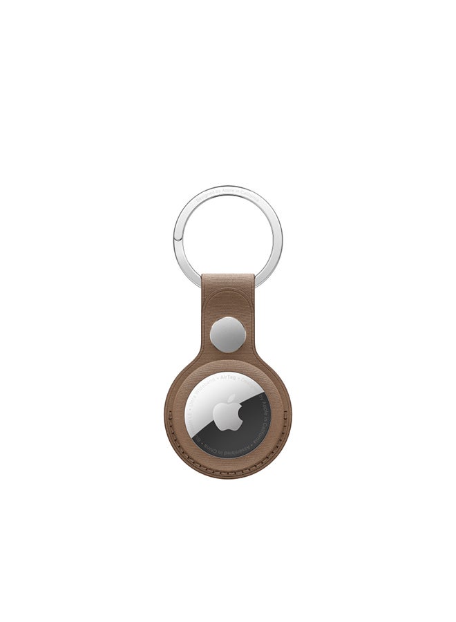 Apple - AirTag FineWoven Key Ring Taupe - Image 1