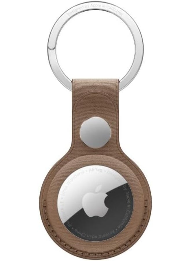 Apple - AirTag FineWoven Key Ring Taupe - Image 1