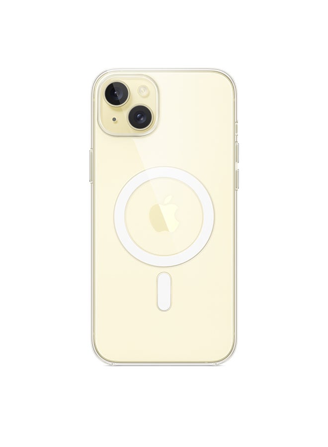 ابل  حافظة آيفون 15 بلس الشفافة مع MagSafe - Image 3