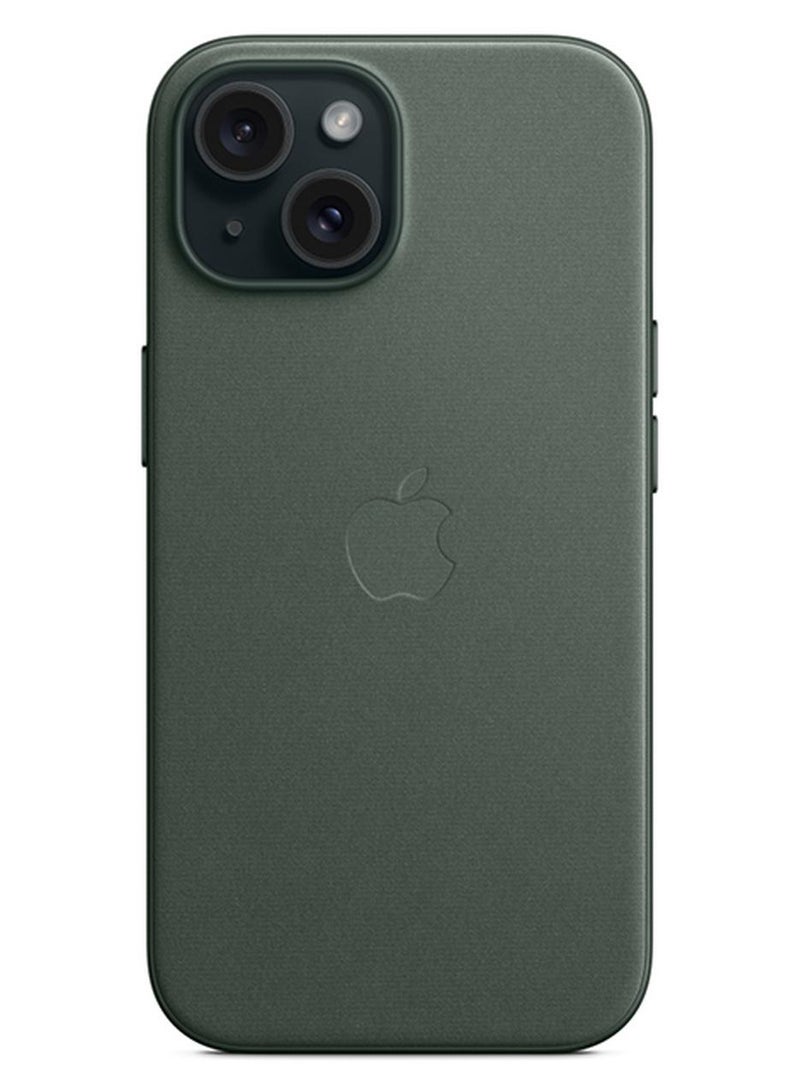 Apple iPhone 15 Plus FineWoven Case with MagSafe - Evergreen - Image 1