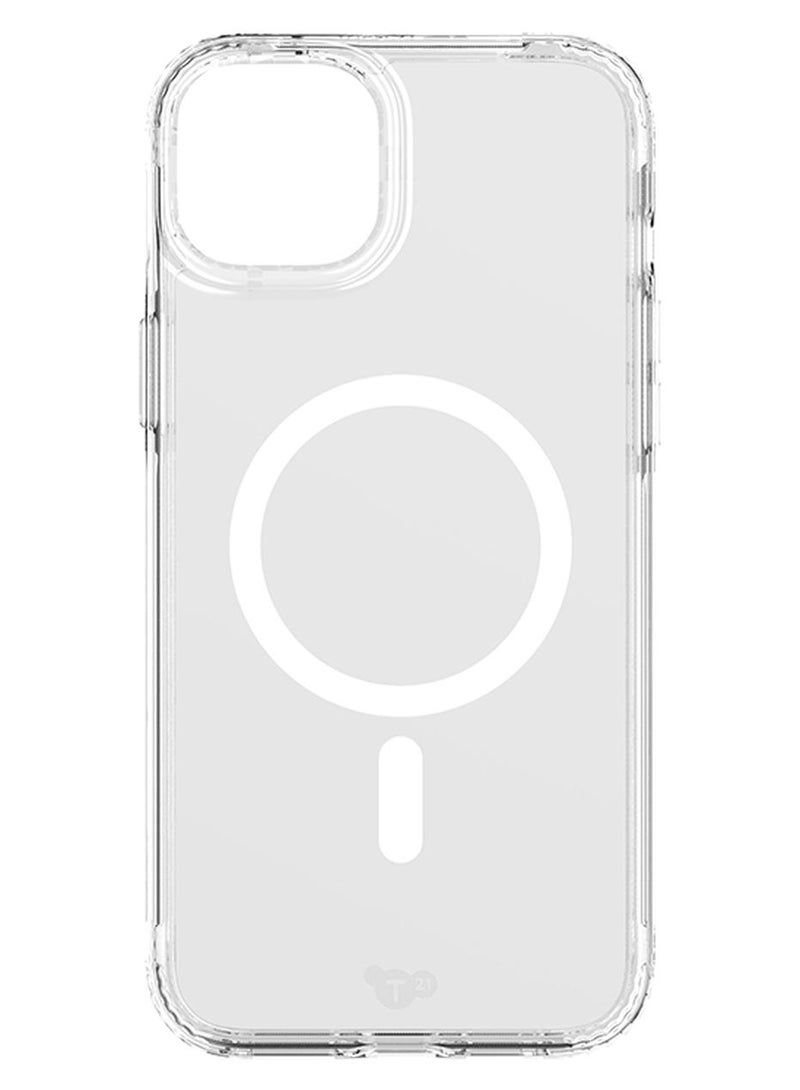 تيك 21 حافظة لهاتف iPhone 15 Plus EvoClear مع MagSafe لـ Amersham - Image 1