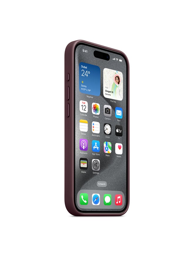 Apple - iPhone 15 Pro Max FineWoven Case with MagSafe - Mulberry - Image 1