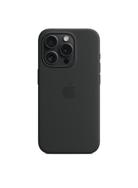 iPhone 15 Pro Max Silicone Case with MagSafe - Black