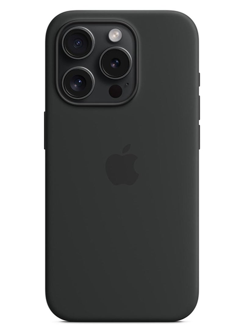 ابل  غطاء سيليكون لهاتف iPhone 15 Pro Max مع MagSafe - - Image 1