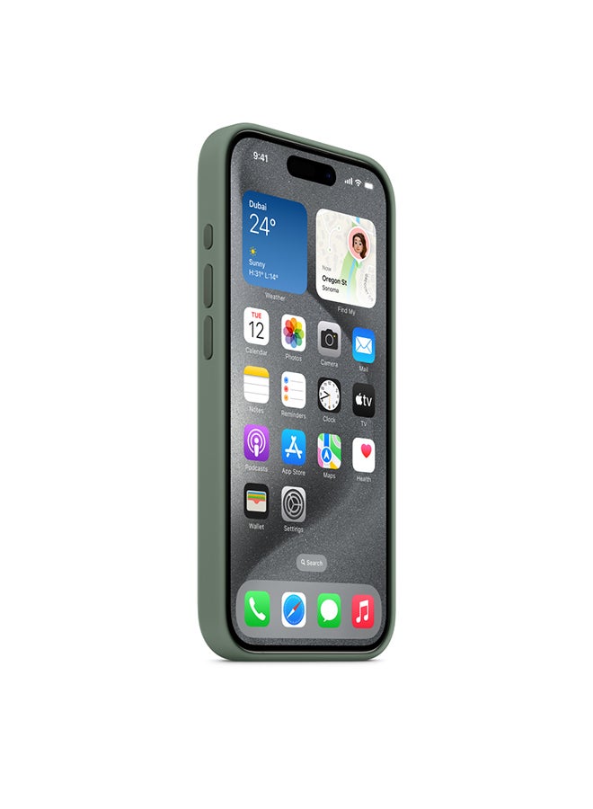 Apple iPhone 15 Pro Max Silicone Case with MagSafe - Storm Blue - Image 2